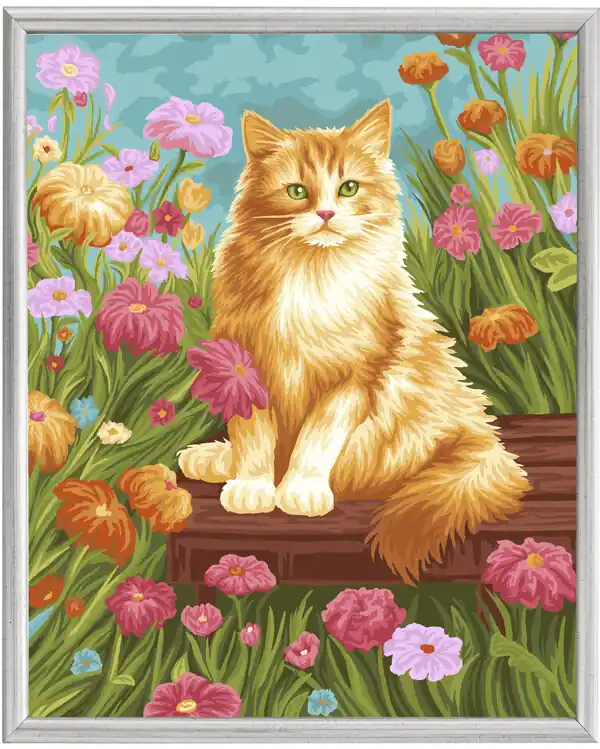 Handgefertigt Pait by numbers Katze