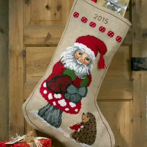 Stickpackung Strumpf Neugieriger Igel Saisonangebot