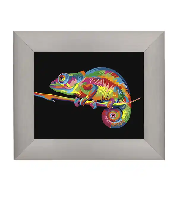 Expressversand Paint by numbers Regenbogenchamäleon