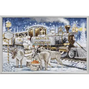 Stickpackung Bild Weihnachtszug Abverkauf