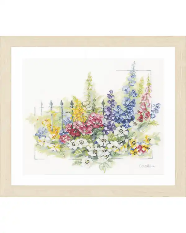 Preisknaller Stickpackung Bild Wilde Blumen