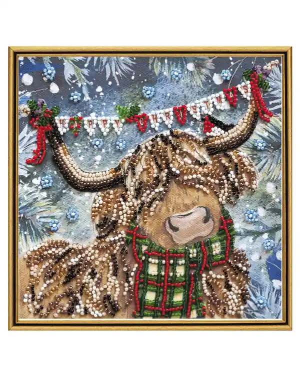 Perlenstickerei Weihnachtsgruß Must-Have