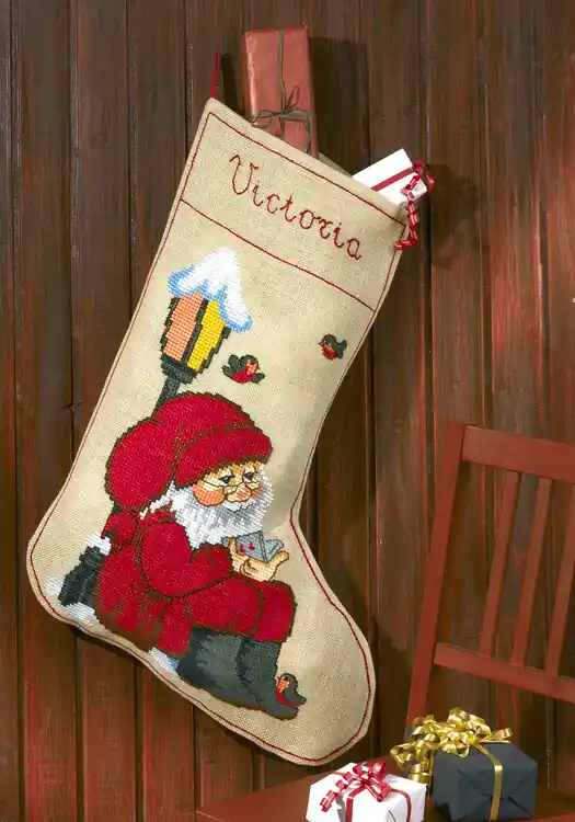 Billig Stickpackung Strumpf Unter der Laterne