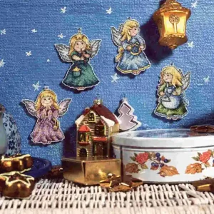 Top-Angebot Plastik Canvas Engel 4-er Pack