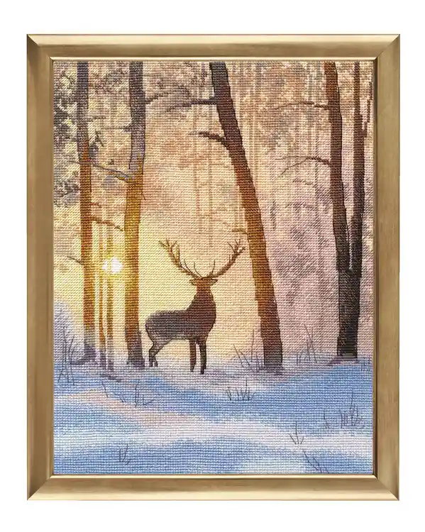 Stickpackung Bild Winterwald Großhandel