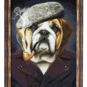 Schneller Versand Diamond painting Bulldogge