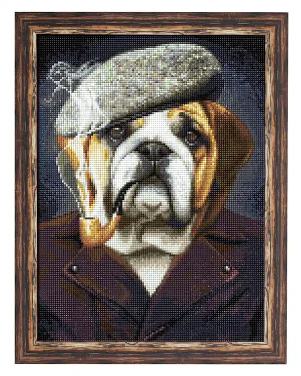 Schneller Versand Diamond painting Bulldogge