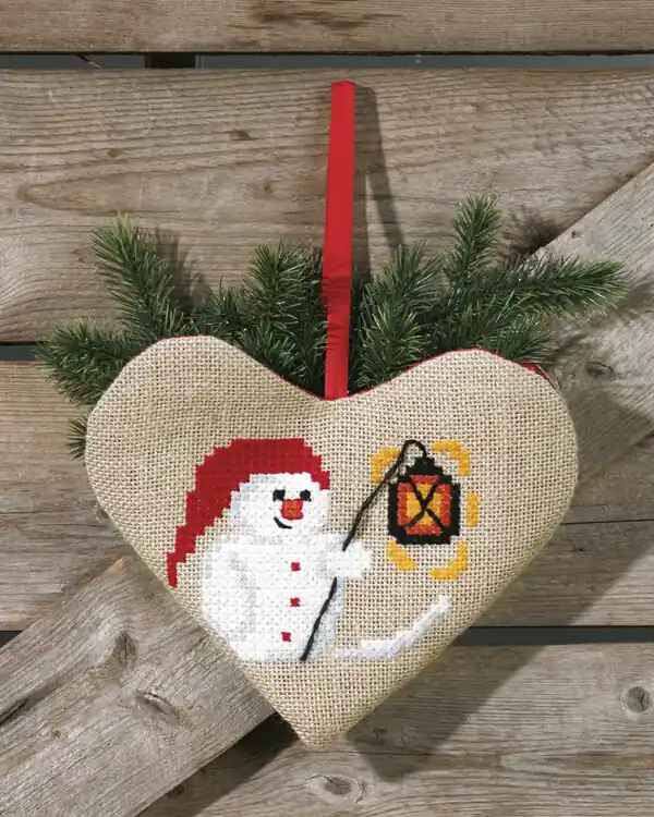 Stickpackung Weihnachtsdeko Schneemann Super-Preis