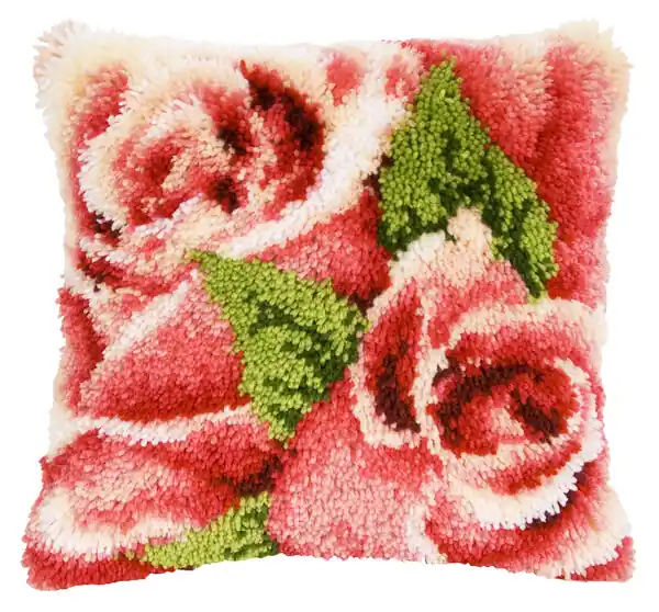 Ab Werk Knüpfkissen Rosen