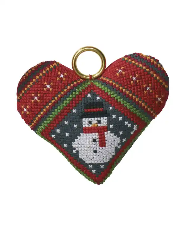 Exklusiv Stickpackung Weihnachtsdekoration Schneemann