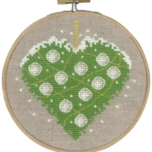 Exklusiv Stickpackung Bild Weihnachtsherz