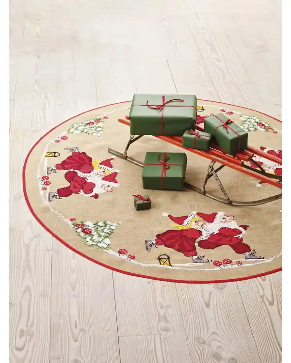 Stickpackung Tannenbaumdecke Weihnachten Zertifiziert