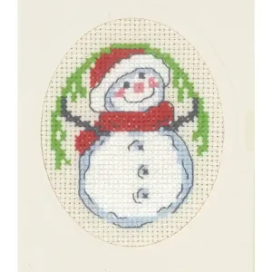 Stickpackung Karte Schneemann Super-Preis