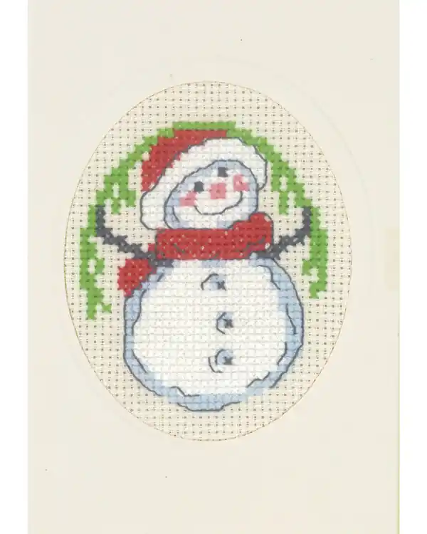 Stickpackung Karte Schneemann Super-Preis