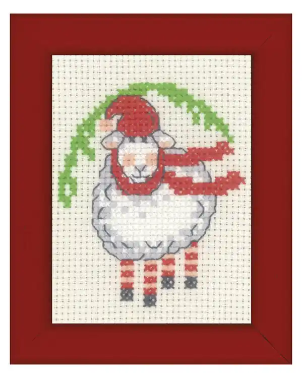 Hochwertig Stickpackung Bild Schaf