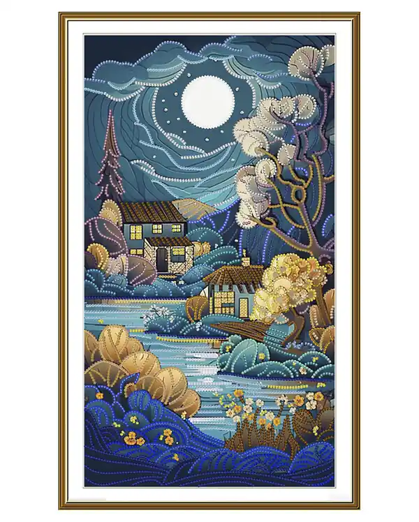 Perlenstickerei Vollmond Direktkauf