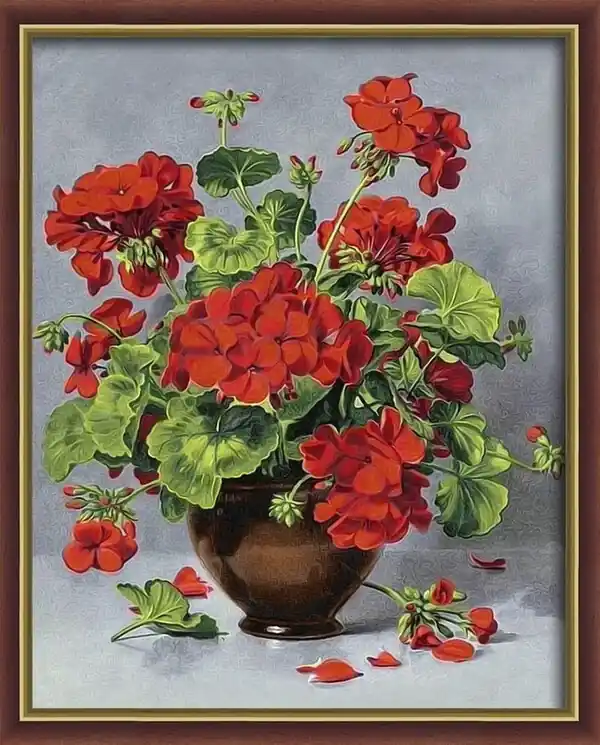 Nur Heute Diamond painting Rote Blumen