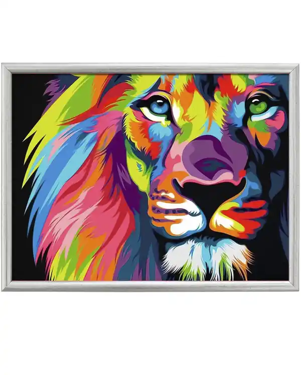 Kostenloser Rückversand Diamond painting Löwe