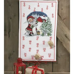 Stickpackung Kalender Wichtel & Kaninchen Hochwertig