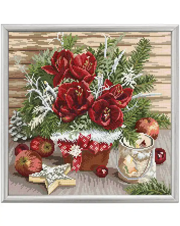 Aktuell Diamond painting Weihnachtsstrauß
