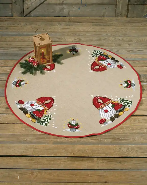 Stickpackung Tannenbaumdecke Wichtelpaar Sichere Zahlung