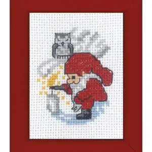 Stickpackung Bild Wichtel zündet Kerze an Solange Der Vorrat Reicht