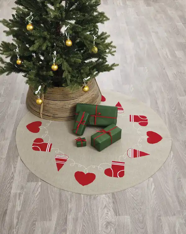 Stickpackung Tannenbaumdecke Herz Kostenfreie Lieferung