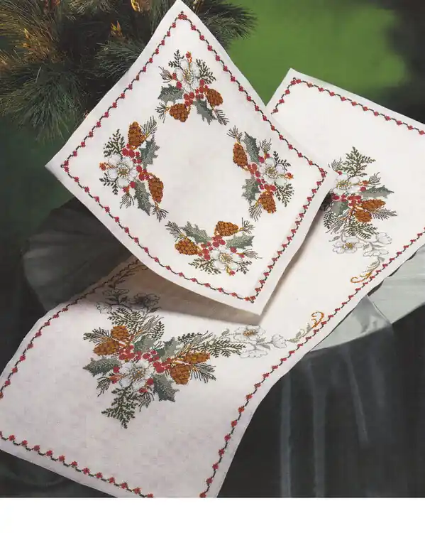 Ausverkauf Deckchen Winterkranz