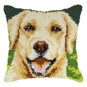 Stickpackung Knüpfkissen Golden Retriever Aktuell