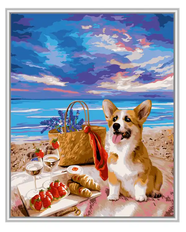 Paint by numbers Am Strand Kostenfreie Lieferung