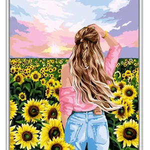 Versand Am Gleichen Tag Paint by numbers Sonnenblumentraum