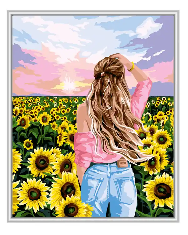 Versand Am Gleichen Tag Paint by numbers Sonnenblumentraum