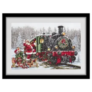 Garantierte Lieferung Stickpackung Bild Santa's Express