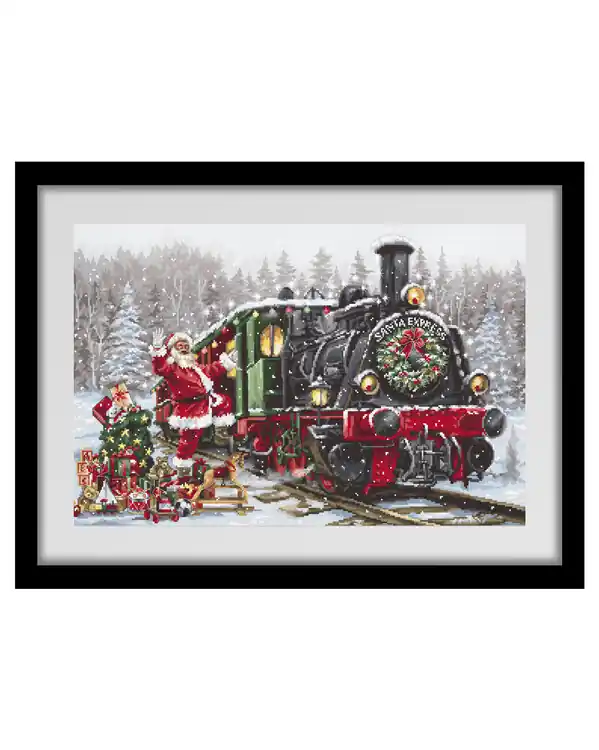 Garantierte Lieferung Stickpackung Bild Santa’s Express