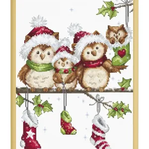 Schnäppchen Stickpackung Bild Eulenparade