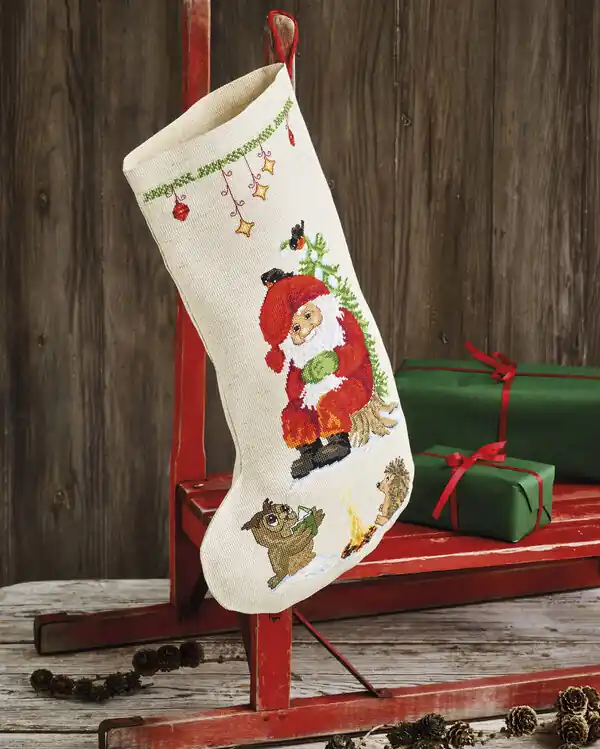 Billig Stickpackung Strumpf Eule & Wichtel