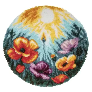 Knüpfmatte Mohnblumen Sofort Bestellen