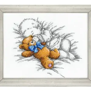 Kostenloser Versand Bild Baby mit Teddy