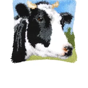 Abverkauf Knüpfkissen Kuh