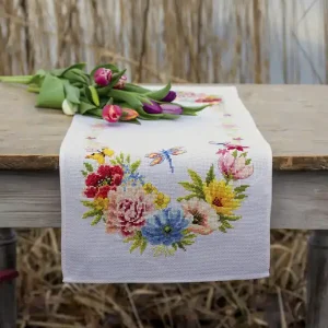 Stickpackung Läufer Bunte Blumen Bestseller