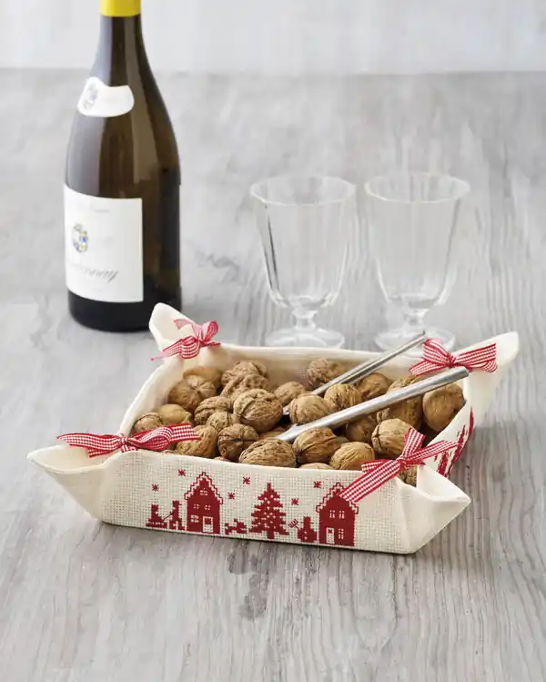 Neu Im Sortiment Stickpackung Korb Weihnachtshaus