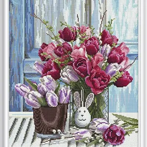 Finale Aktion Diamond painting Osterstrauß