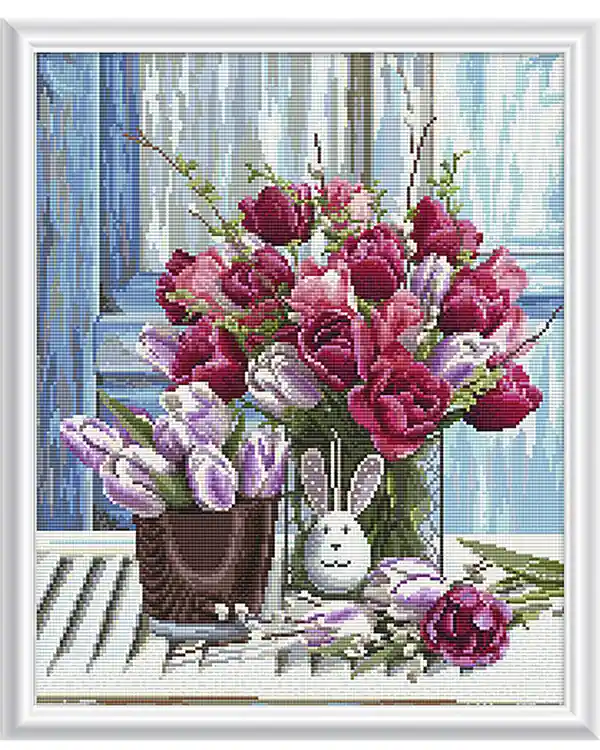 Finale Aktion Diamond painting Osterstrauß