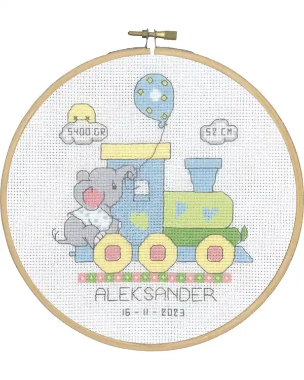 Stickpackung Bild Kinderzimmer Blau Mega-Angebot