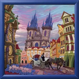 Schneller Versand Perlenstickerei Bild Prag