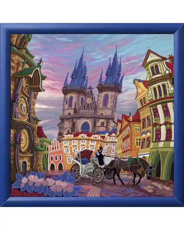 Schneller Versand Perlenstickerei Bild Prag