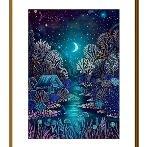 Perlenstickerei Mondlicht Preis Gesenkt