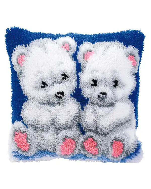 Knüpfkissen Eisbär Billig
