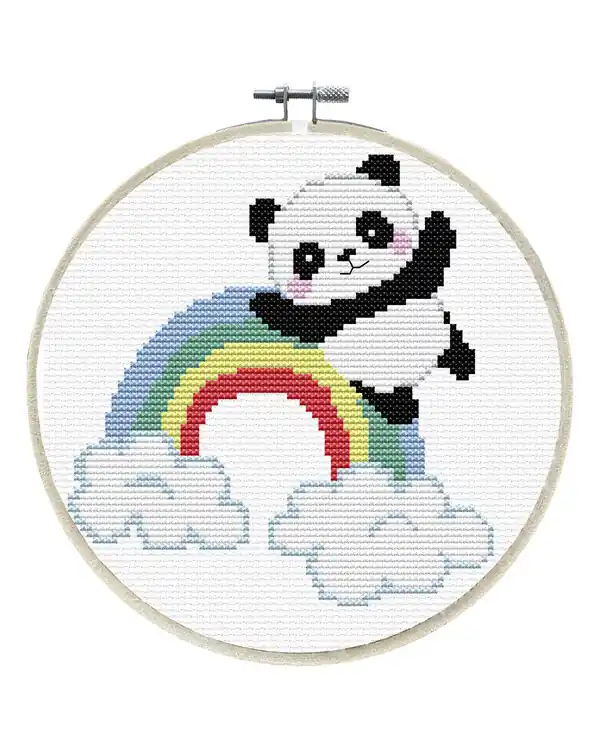Geprüft Stickpackung Bild Panda