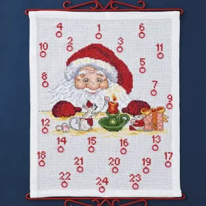 Stickpackung Kalender Weihnachtsmann & Maus Kostenloser Rückversand